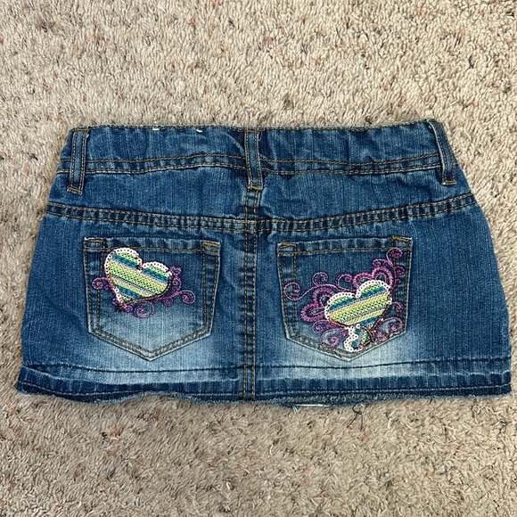 GIRLS So Jean skort size 7 adjustable waist - Picture 2 of 11